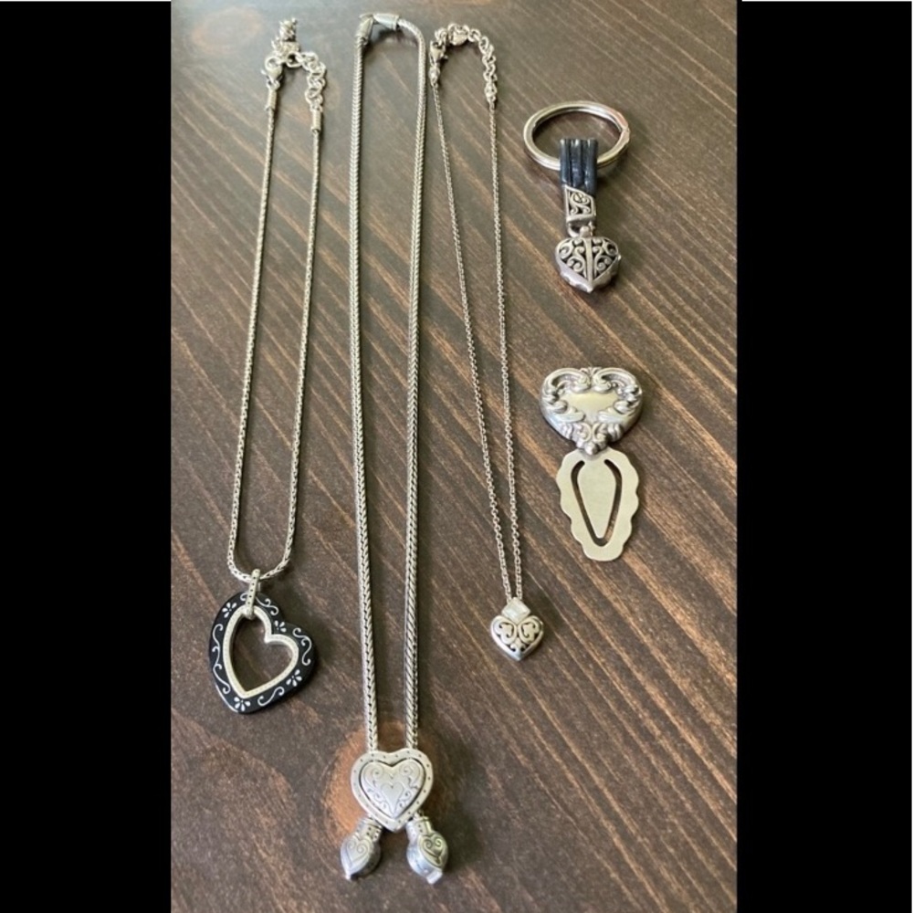 BRIGHTON Signed Heart Lot - 5 Pieces EUC! - Picture 2 of 11